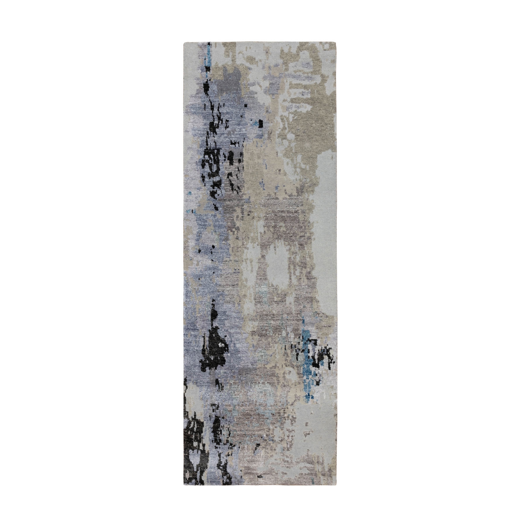 Modern & Contemporary Silk Hand-Knotted Area Rug 2'4